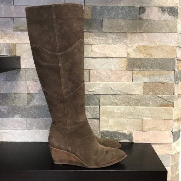 1.State Kern Knee High Low Wedge Pointed Toe Boot - Picture 8 of 14